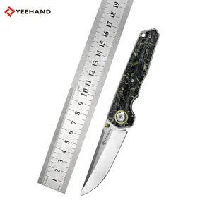 High-end Edc G10 Handle Pocket Knife Tactical Folding Knife D2 Blade Survival Foldable Knife For Gift