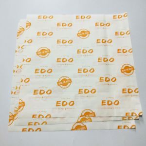 Custom Printed Food Grade Wax Coated <b>Greaseproof</b> Sandwich Patty Burger Wrapping <b>Paper</b> Wrap - Product Image 3