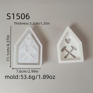 แม่พิมพ์ซิลิโคนทำมือรักษ์โลก Kingnoo S1506 สำหรับงานศิลปะ DIY แบบเจาะรู ใช้สำหรับทำขนมและตกแต่ง - Product Image 5