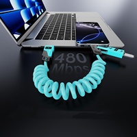 Cable de Carga Tipo C Cuatro en Uno de 1.5 Metros para Huawei iPhone, Carga Rápida