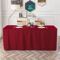 Taplak Meja Konferensi Rajut Polyester Modern Custom Print, Penutup Meja Pameran, Sarung Meja - 6ft Hotel Rumah