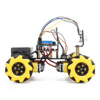 Kit de Iniciación de Robot con Ruedas Omnidireccionales 4WD Tscinbuny ZYC0044, Programación IDE de Código Abierto, Chasis DIY, Placas Educativas para Makers