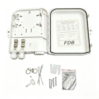 Caja de Distribución de Fibra Óptica de 2 Entradas y 8 Salidas, Equipo FTTH, Caja Terminal de Fibra Óptica NDP/ODB/FDB, Caja Divisora de Fibra Óptica ODP