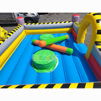 Jeu de lancer de baseball gonflable géant - Défi interactif de lancer de carnaval pour tous les âges