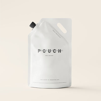 500ml 1L 3L pochette d'eau emballage sac Flexible recharge pochette debout avec bec pour sac de détergent liquide biodégradable Doypack