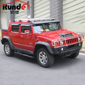 Runde Harz Material für 2003-2008 Hummer H2 Wide Body Kit Rad Augenbrauen Front Wrap Winkel Stehlampe Sonnenblende Hot Sales