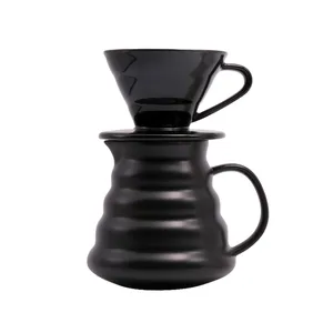 Ecocoffee D580新品陶瓷咖啡服务器倒过咖啡壶陶瓷咖啡滴头带秤厨房配件