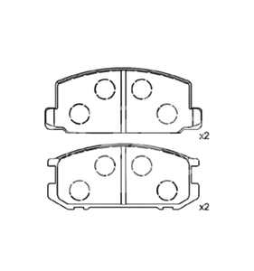 <span class=keywords><strong>D282</strong></span> Keramische of semi-metalen remblokken voor Toyota remblokken 04465-12430 - Product Image 1