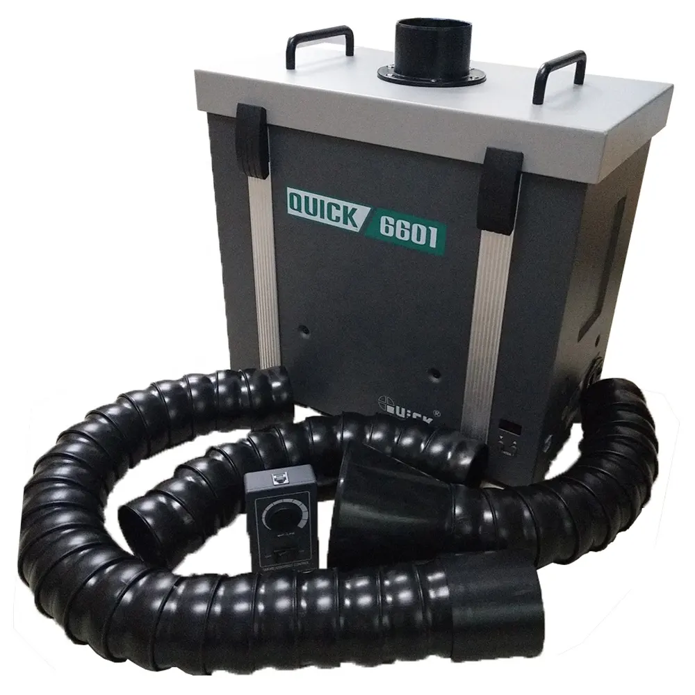 Extrator 6601 de fume para reparo de celular, rápido, sistema de filtro de purificação de baixo ruído eficiente, purificador de fumador