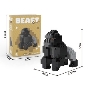 Assemblaggio di Micro-particelle fai da te di vendita calda animali selvatici tigri elefanti più <span class=keywords><strong>stili</strong></span> facoltativi giocattoli regalo <span class=keywords><strong>educativi</strong></span> per bambini - Product Image 6