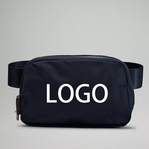 Riñonera Deportiva Negra Wunderlust de 1.8L con Logotipo Personalizado, Bolsa de Cintura, Bandolera, Bolsa para Cinturón - Product Image 1