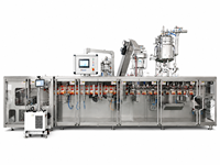 Machine d'emballage horizontale pour sachets Doypack ACEPACK DS-180SXC avec système de codage/remplissage pour shampoing/jus/sauce/miel