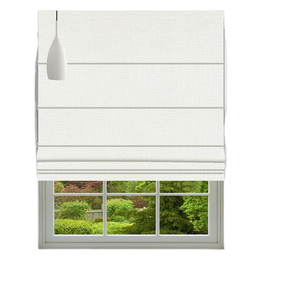 Persianas Romanas Modernas de Lujo, Horizontales, de Tela, con Control de Resorte, sin Cordones, Opacas, de Tamaño y Color Personalizados, Diseño Liso para el Hogar - Product Image 1