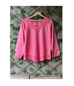 เสื้อกล้ามปักลายผ้าฝ้ายแฟชั่นสำหรับผู้หญิง ริบบิ้น ลายดอกไม้ วัสดุผ้าฝ้ายเนื้อนุ่ม สวมใส่สบายสำหรับทำงานที่บ้านกลางแจ้ง - Product Image 1