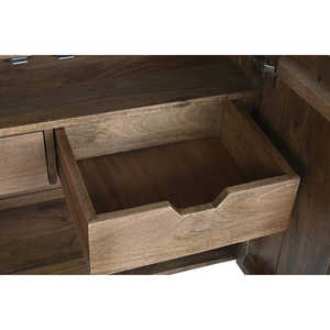 MANGO METAL <b>BUFFET</b> <b>TABLE</b> 180x40x80 CIRCULO DARK BROWN - Product Image 6