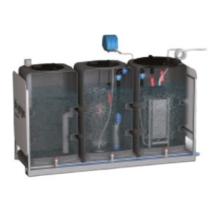 Système de récupération et de filtration des eaux grises souterraines avec pompe en matériau PVDF 500L/heure pour hôtels (Bgr10:30I1000) - Product Image 1