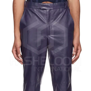 Designer Inspired Leather Pants for Men Soft Touch Lightweight Bulk Supply Men's Pants Washed 2025 - Product Image 4