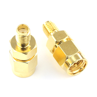 Adaptador Coaxial RF SMA Hembra a SSMA Macho, Conector de CC a 18 GHz (Opcional)