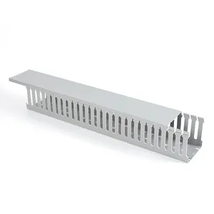 Fio PVC Cable Trunking Eco-friendly Durável Cablagem Canal do fio dentado alinhamento exposto