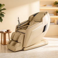 Sillón de Masaje Comercial de Lujo 4D Gravedad Cero 2026, el Más Vendido al por Mayor, Diseño Plegable de Cuero para Cintura, Pies, Cabeza y Cuello