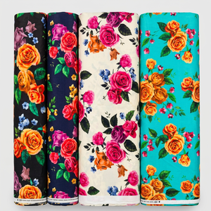Custom Digital Printed Polyester Fabric Lightweight Textile Manufacturer for Garments Dresses Home Textile OEM Service - Product Image 1