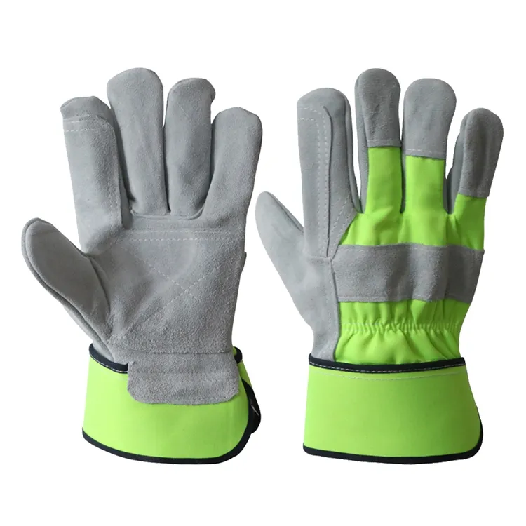 ENTE SAFETY Cow Split Double Layer Leather Work Gloves Welding Glove