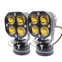 Projecteur de travail LED Yak Outdoors 40W avec lentille jaune ambre, éclairage marin anti-poussière pour kayak et bateau gonflable