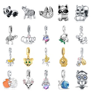 <b>Cute</b> animal pendant accessories, made of white brass, suitable for jewelry making and DIY accessories - Product Image 1
