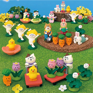 ของตกแต่งทั่วไป Qingh Zakka, แมวญี่ปุ่น, ชมดอกไม้ในฤดูใบไม้ผลิ, ต้นซากุระ, กระต่ายในกระถาง - Product Image 1