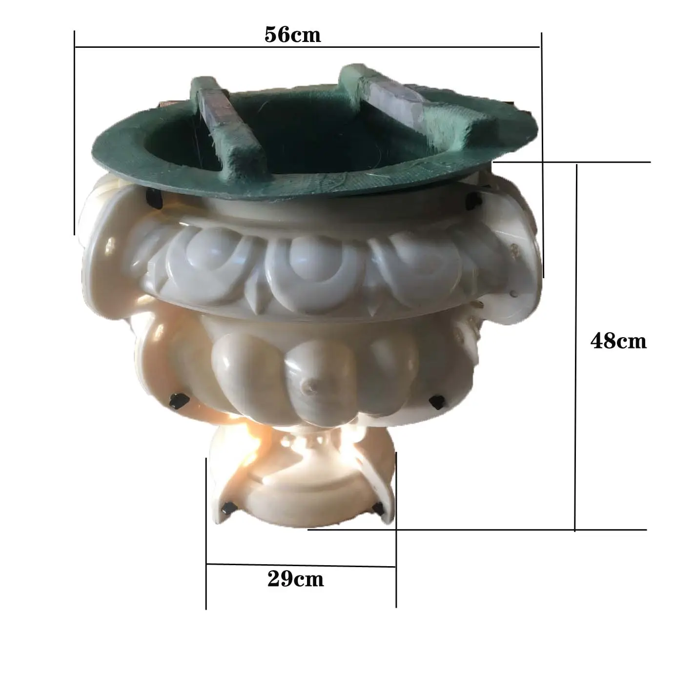 Fioriera Da Giardino in plastica di cemento vaso di fiori stampi per la Decorazione paesaggistica