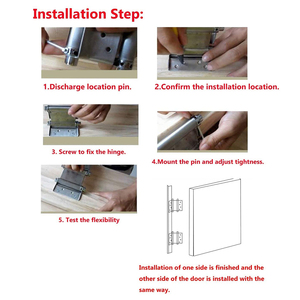 Двухсторонний пружинный шарнир из нержавеющей стали, автоматический складной шарнир для мебели, прямые продажи с завода - Product Image 5