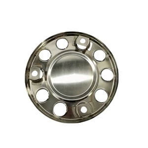Pièces de carrosserie de camion de haute qualité, logo personnalisable, cache-moyeu de roue de camion en acier inoxydable, 22,5 pouces, 430 mm, 3988730, universel pour camion - Product Image 5