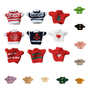 Hot Sale 10cm Kunststoff Kopf Hunde kleidung Großhandel 8 Punkte BJD Mode Puppe Zubehör Spielzeug puppe Pullover Puppe - Product Image 4