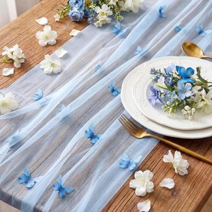 <span class=keywords><strong>Chemin</strong></span> <span class=keywords><strong>de</strong></span> <span class=keywords><strong>table</strong></span> papillon brodé <span class=keywords><strong>de</strong></span> 9,8 pieds, décorations <span class=keywords><strong>de</strong></span> <span class=keywords><strong>table</strong></span> saisonnières en tulle pour la décoration intérieure, fête prénuptiale, mariage - Product Image 5