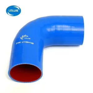 Tubo a gomito accoppiatore Intercooler Turbo 90 gradi Racing Silicone 102 Mm-76mm 4 pollici a 3 pollici blu Logo personalizzato gratuito 10 pezzi