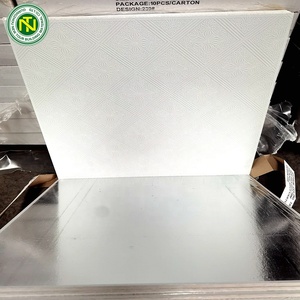 Le panneau de plafond de plâtre de PVC/vinyle a fait face aux tuiles de plafond de gypse avec des grilles du plafond T - Product Image 5