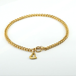 Vente en gros bon marché Chaîne Miami cubaine en or Mini Tiny Heart <span class=keywords><strong>Collier</strong></span> à chaîne cubaine en acier inoxydable <span class=keywords><strong>pour</strong></span> femme et petite amie - Product Image 2