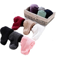 Collants pour enfants en coton doux, couleur bonbon, motif diamant, torsadés en 8, rayés verticalement, respirants, jacquard, anti-boulochage, printemps-automne