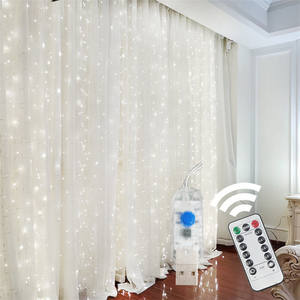 300 LED lampe convexe perles <span class=keywords><strong>crochet</strong></span> et rideau lumières extérieur <span class=keywords><strong>guirlande</strong></span> féerique fête mariage noël décorations prise USB - Product Image 6