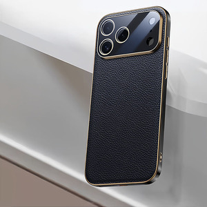 Étui en cuir véritable pour iPhone, ultra-fin, antichoc, protection complète de l'objectif, coque de téléphone - Product Image 6