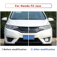 Feux de jour à LED modifiés, clignotants à flux dédiés, feux décoratifs de conduite pour Honda Fit 2014-2016
