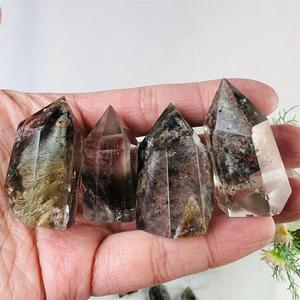 Bán Buôn Tự Nhiên Reiki Màu Xanh Lá Cây Vườn Ma Thạch Anh Tháp Chữa Bệnh Phantom Tinh Thể Thạch Anh Điểm <span class=keywords><strong>Wands</strong></span> Cho Thiền Trang Trí - Product Image 3