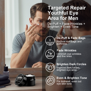 유기농 니코틴 아미드 카페인 레티놀 비타민 C 페이드 아이 백 주름과 다크 서클 아이 크림 감소 - Product Image 3