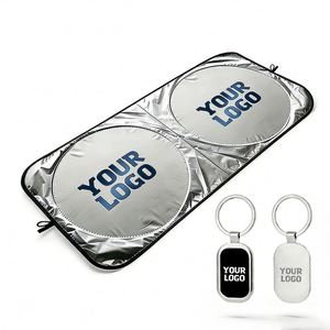 Wholesale Custom Logo Foldable Sunshade Shade <b>Screen</b> for Dealer Promo Business Gift Windshield <b>Car</b> <b>Sun</b> Shield - Product Image 1
