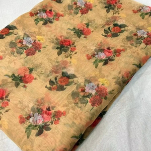 Telas estampadas florales de organza - Product Image 1