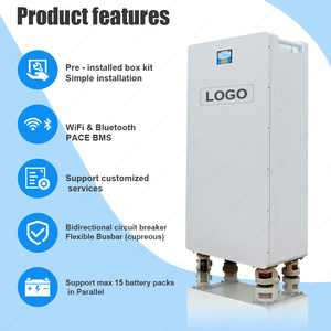 スターマックス 51.2V 48V 16S メタルバッテリーボックス エネルギーシステム JK PACE 200A BMS 3.2V 280Ah 314Ah 垂直型 LiFePO4 ケース 15kwh 16kwh - Product Image 5