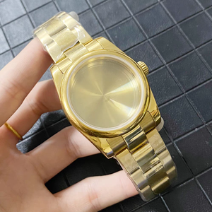 Mouvement NH35/36 Boîtier à bracelet en acier Verre saphir <span class=keywords><strong>mod</strong></span> Set Circle bezel Middle high light Silver Metal band with Magnifying glass - Product Image 3