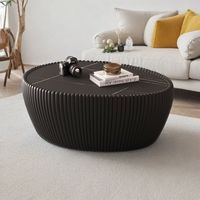 Modernes Schlichtheit-Design Kleiner Wohnzimmertisch für Apartments Unregelmäßig Gänseei-förmiger Kreativer Steinplatten-Couchtisch