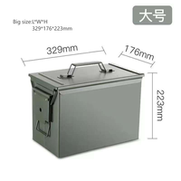 Boîte de rangement extérieure en métal étanche et antichoc M19A1/M2A1/PA108 FAT 30CAL 50CAL pour munitions