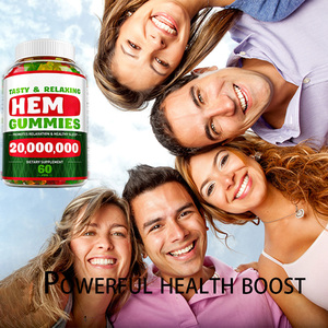 Oem Tùy Chỉnh 100% Tinh Khiết Thấp Đường Thuần Chay Thảo Dược Bổ Sung Ngủ Gummies Hình Dạng Khác Nhau Đầy Màu Sắc Cây Gai Dầu Gummy 60 Gummies - Product Image 2